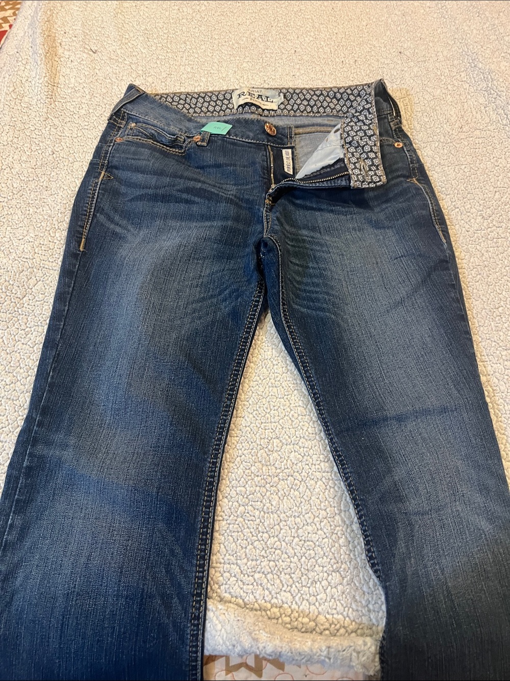 Ariat REAL DENIM Dark Blue Women's Bootcut Jeans - Picture 2 of 10